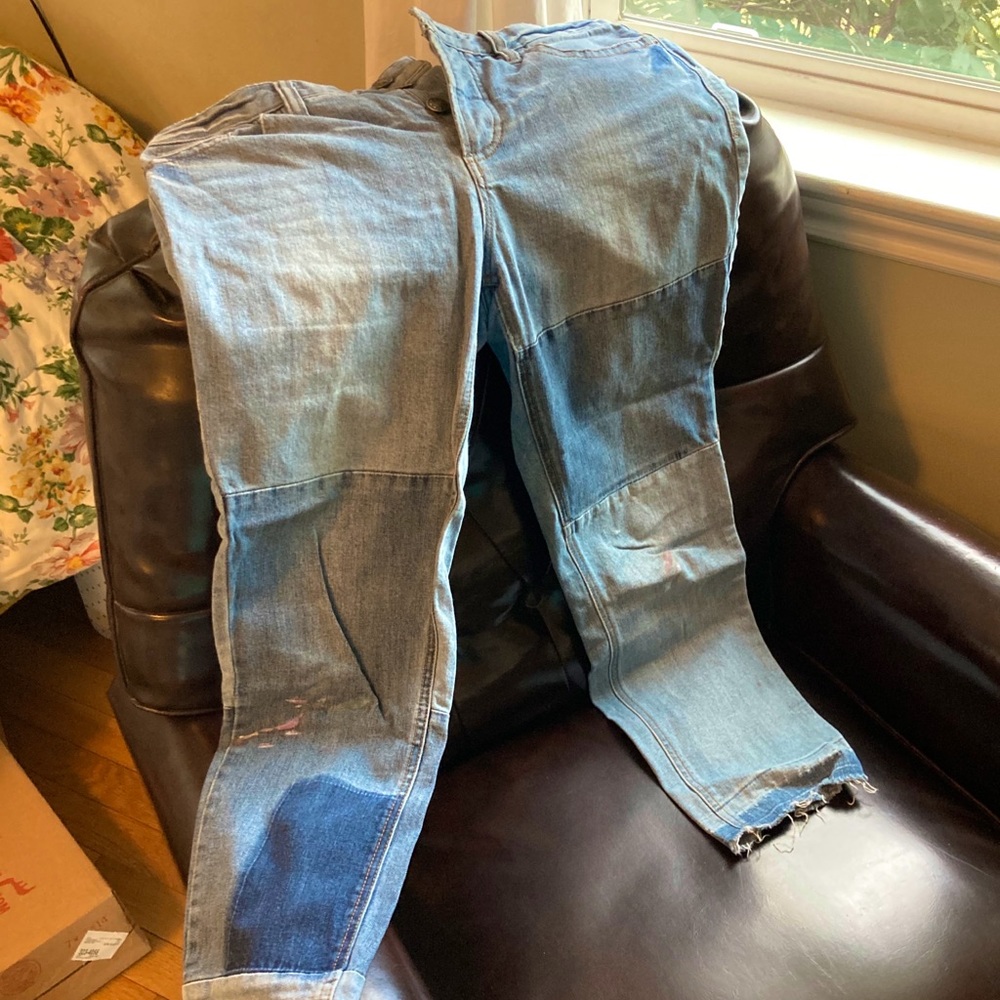 Free People Patch jeans